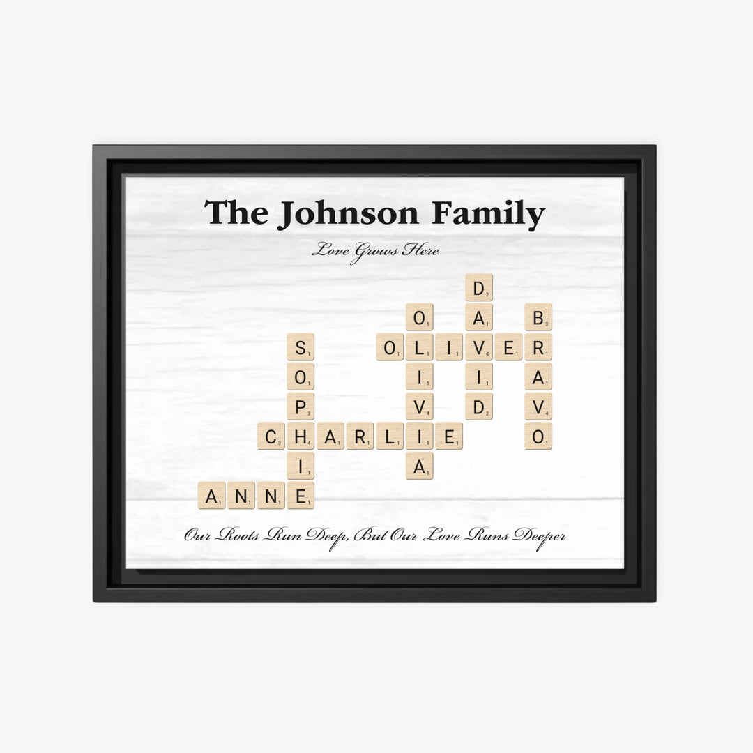 Custom Wall Art Word Tiles - ARTFULANE