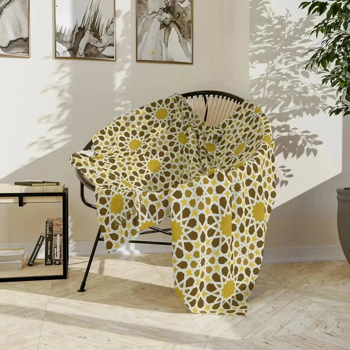 Geometric Moroccan Art Blanket - ARTFULANE