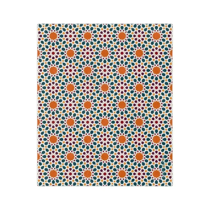 Geometric Moroccan Art Blanket - ARTFULANE