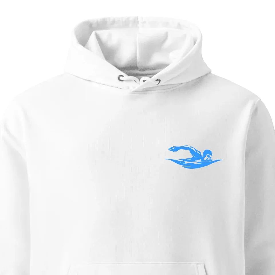 Custom Embroidered Swimming Silhouette Hoodie & Sweatshirt - ART-SWH317