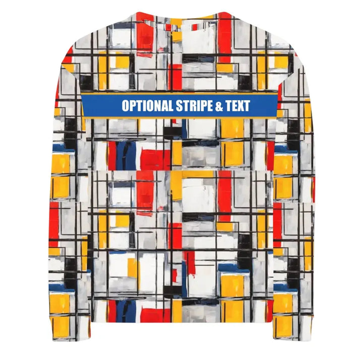 Custom Modern Abstract Color Block Unisex Hoodie - ART-SWH330