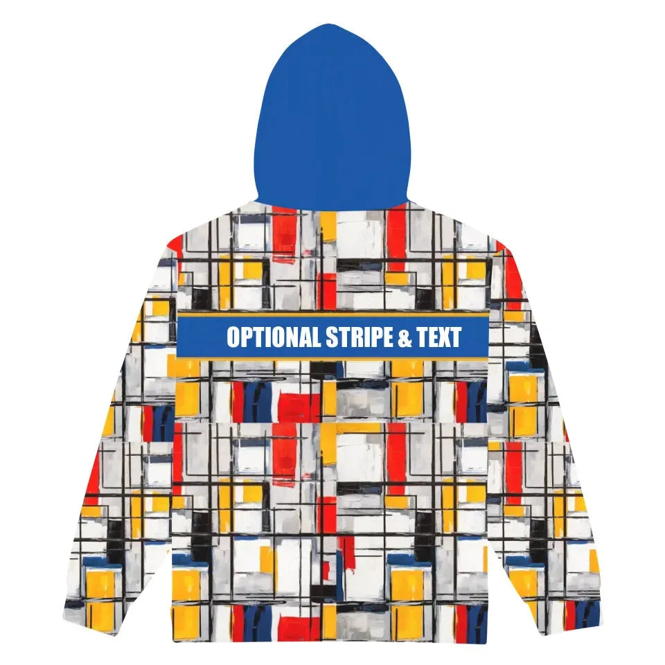 Custom Modern Abstract Color Block Unisex Hoodie - ART-SWH330