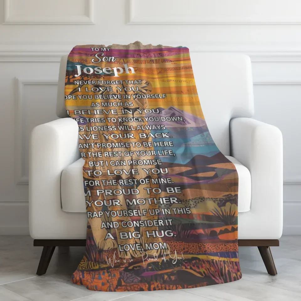 Velveteen Blanket On Couch