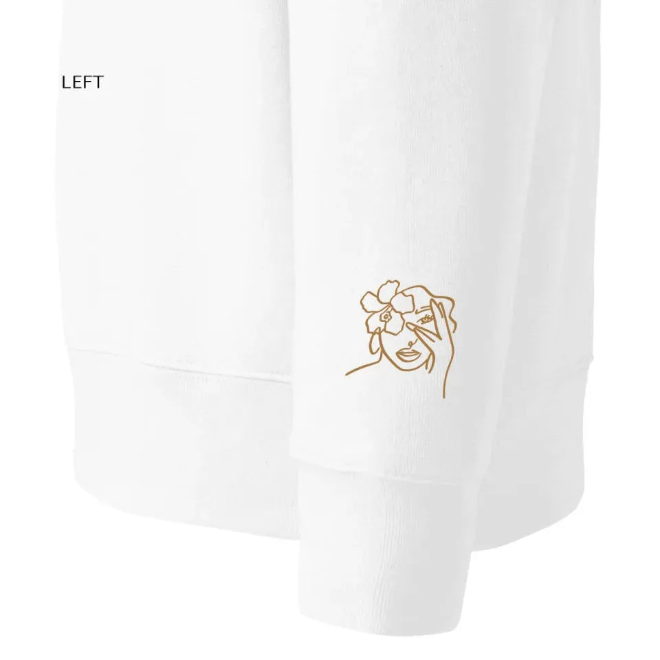 Custom Embroidered Line Art Sweatshirt & Hoodie - ART-SWH287