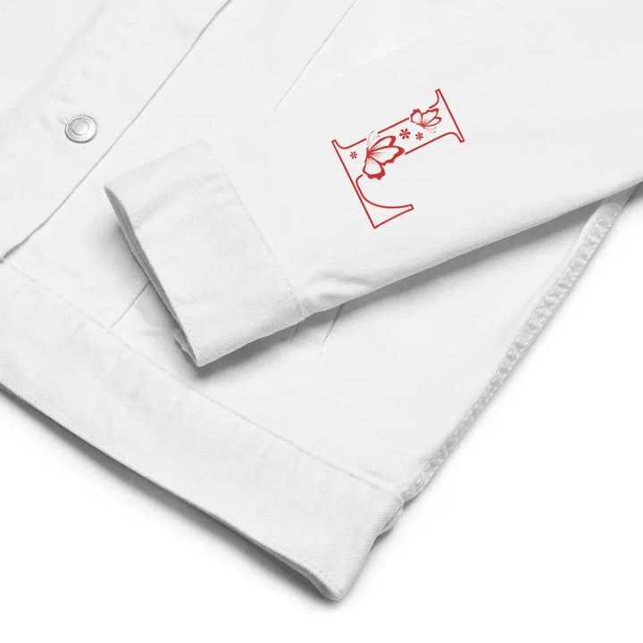 Custom Embroidered Butterfly Initial Jacket - ART-JKT259