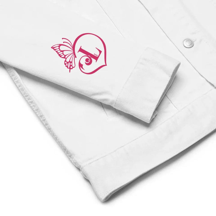 Custom Embroidered Butterfly Love Initial Jacket - ART-JKT264