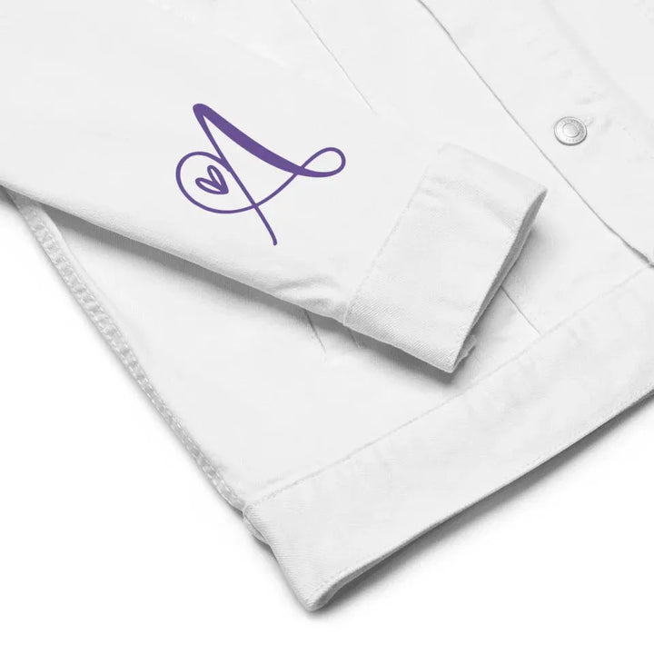 Custom Embroidered Curly Initial Jacket - ART-JKT267