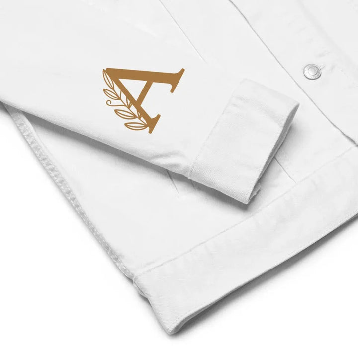 Custom Embroidered Autumn Leaf Initial Jacket - ART-JKT269