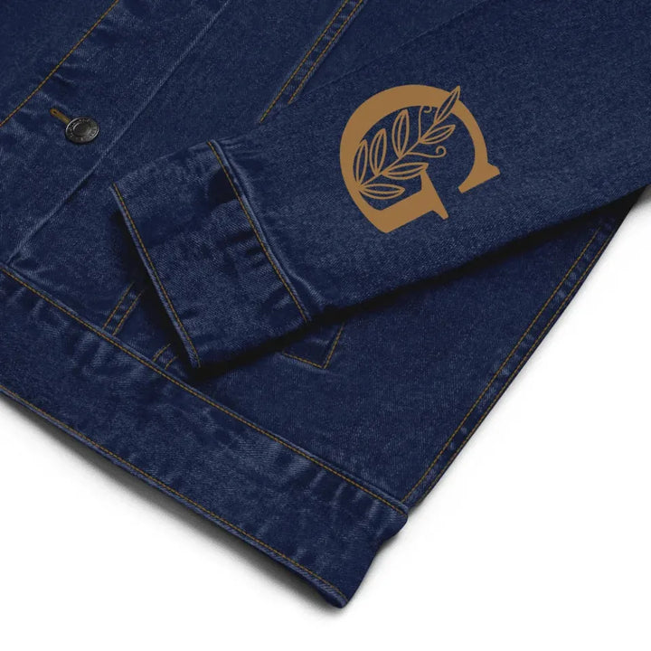 Custom Embroidered Autumn Leaf Initial Jacket - ART-JKT269