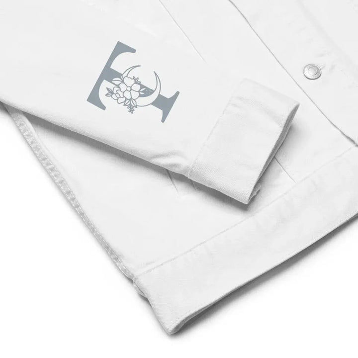 Custom Embroidered Moon Initial Jacket - ART-JKT280