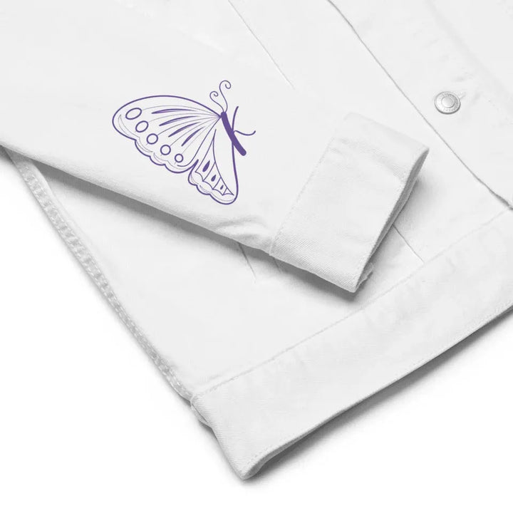 Custom Embroidered Butterfly Initial Jacket - ART-JKT283