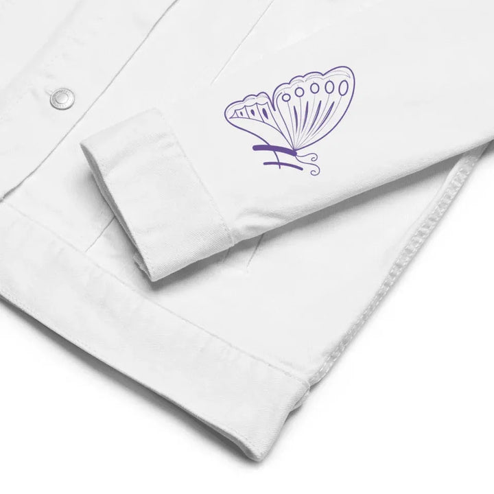 Custom Embroidered Butterfly Initial Jacket - ART-JKT283