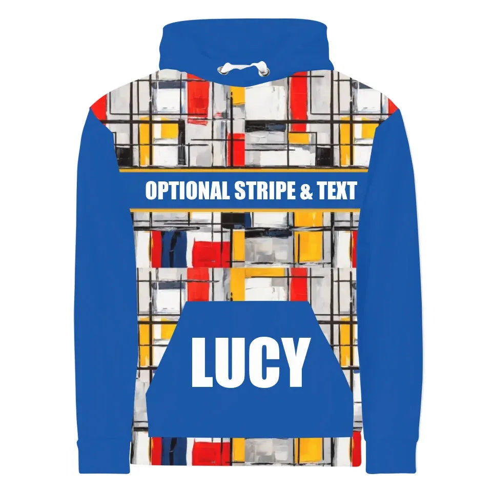 Custom Modern Abstract Color Block Unisex Hoodie - ART-SWH330