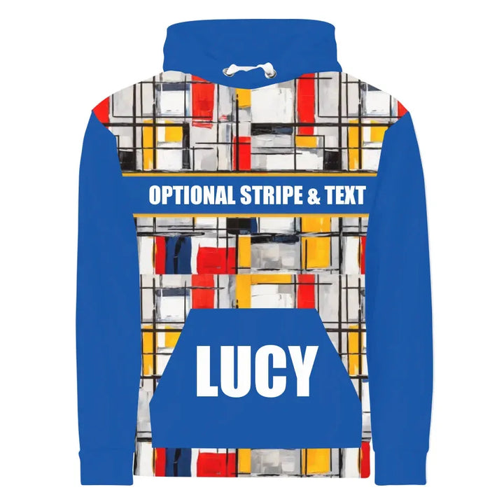 Custom Modern Abstract Color Block Unisex Hoodie - ART-SWH330