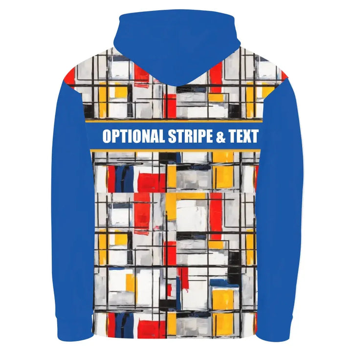 Custom Modern Abstract Color Block Unisex Hoodie - ART-SWH330