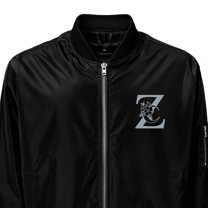 Custom Embroidered Moon Initial Jacket - ART-JKT280