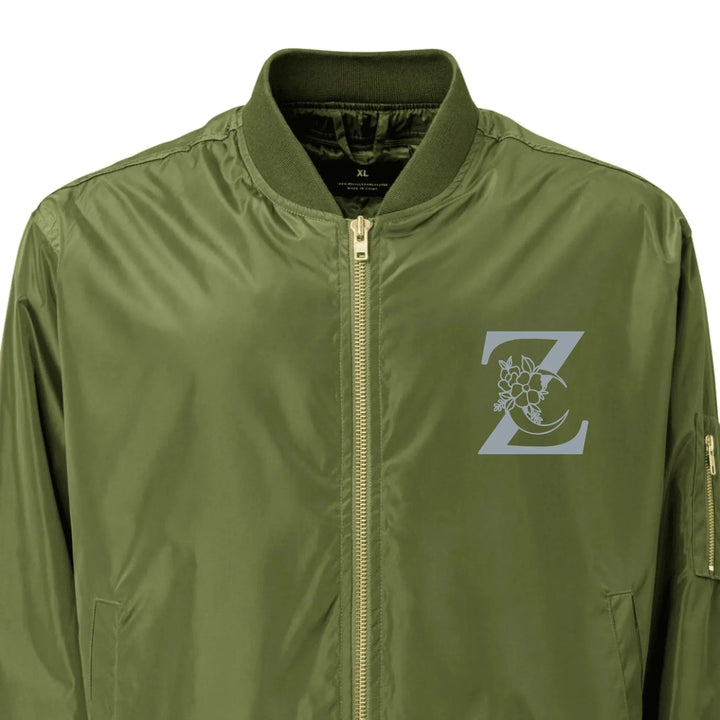 Custom Embroidered Moon Initial Jacket - ART-JKT280