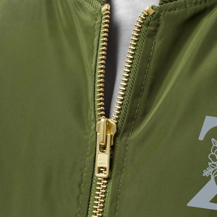 Custom Embroidered Moon Initial Jacket - ART-JKT280