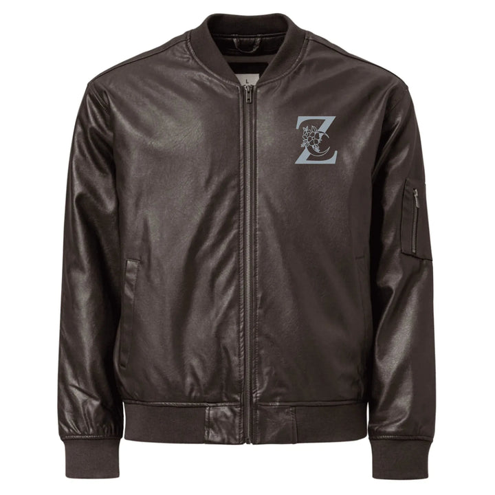 Custom Embroidered Moon Initial Jacket - ART-JKT280