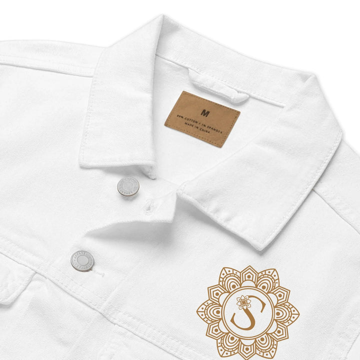 Custom Embroidered Elegant Mandala Initial Jacket - ART-JKT275