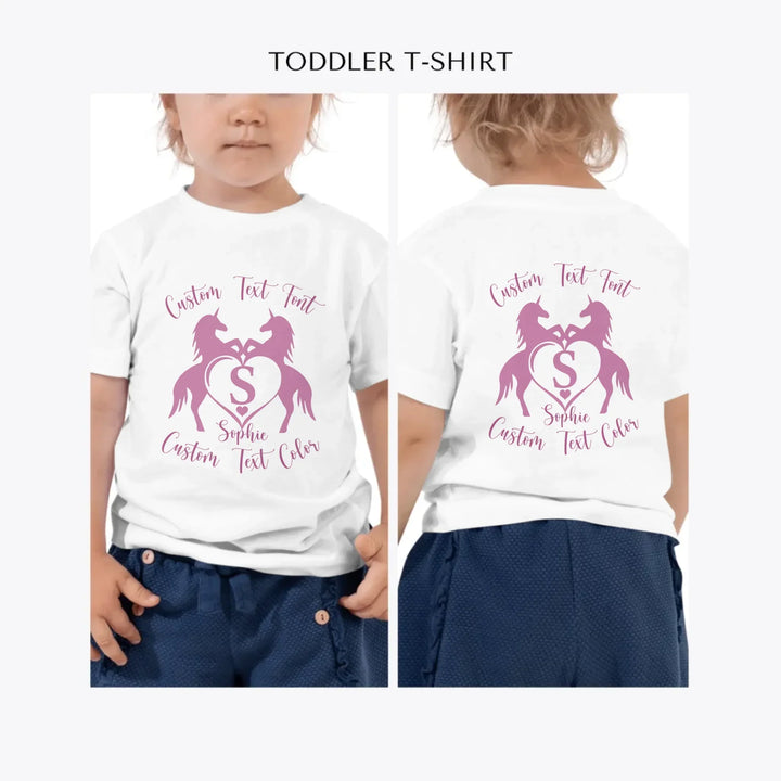 Double-Unicorn-Heart-Initial-custom-toddler-t-shirt-artfulane