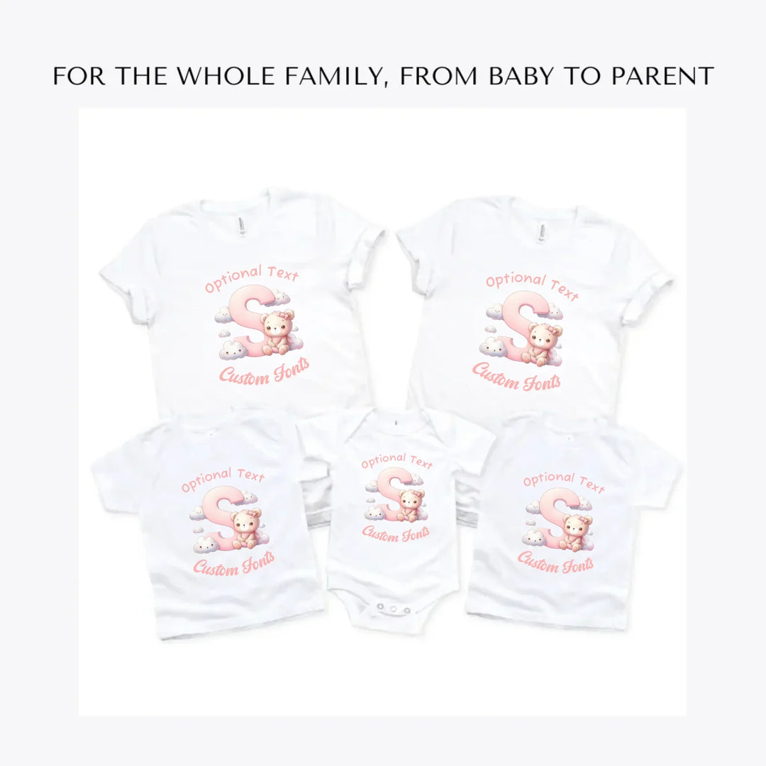 pink-letters-with-cute-clouds-and-bear-custom-t-shirts-adult-youth-toddler-baby-sizes-artfulane