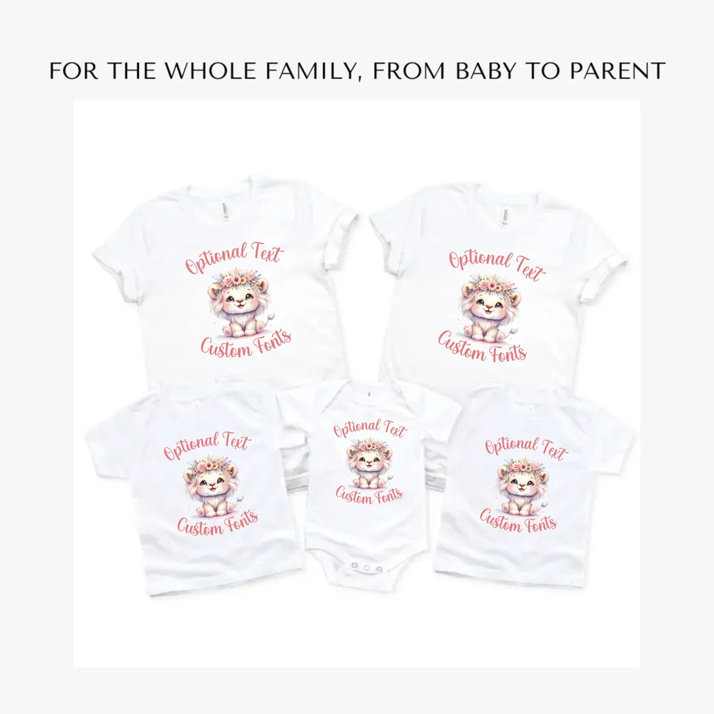 pastel-boho-lions-custom-t-shirts-adult-youth-toddler-baby-sizes-artfulane