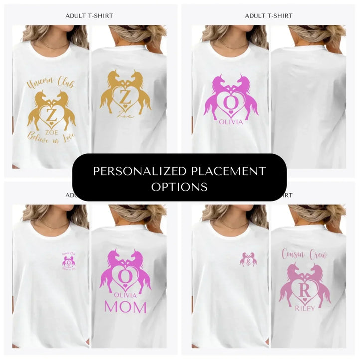 Double-Unicorn-Heart-Initial-custom-adult-t-shirt-design-placement-front-back-pocket-artfulane