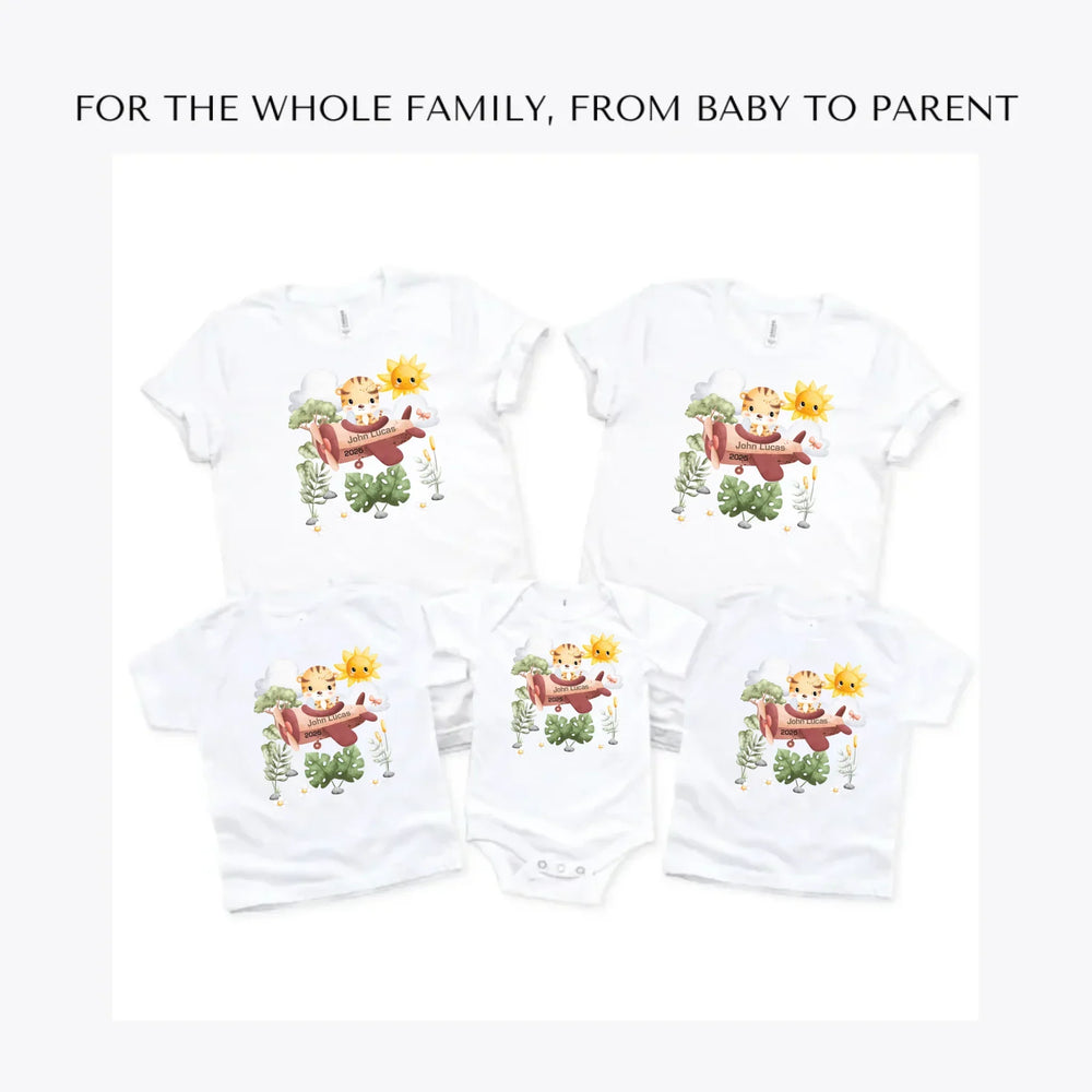 Watercolor-Safari-Animal-Pilot-custom-t-shirts-adult-youth-toddler-baby-sizes-artfulane