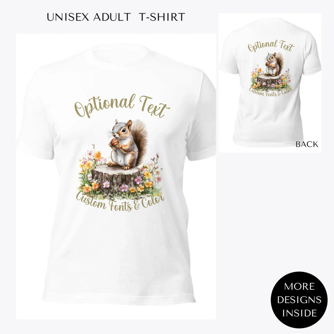 Spring-Squirrel-Garden-custom-women-unisex-adult-t-shirt-artfulane