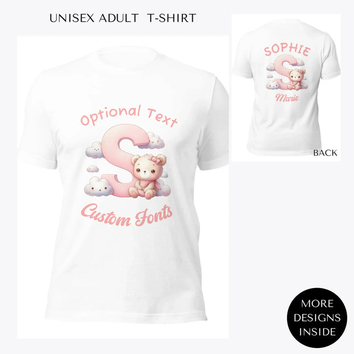 pink-letters-with-cute-clouds-and-bear-custom-women-unisex-adult-t-shirt-artfulane