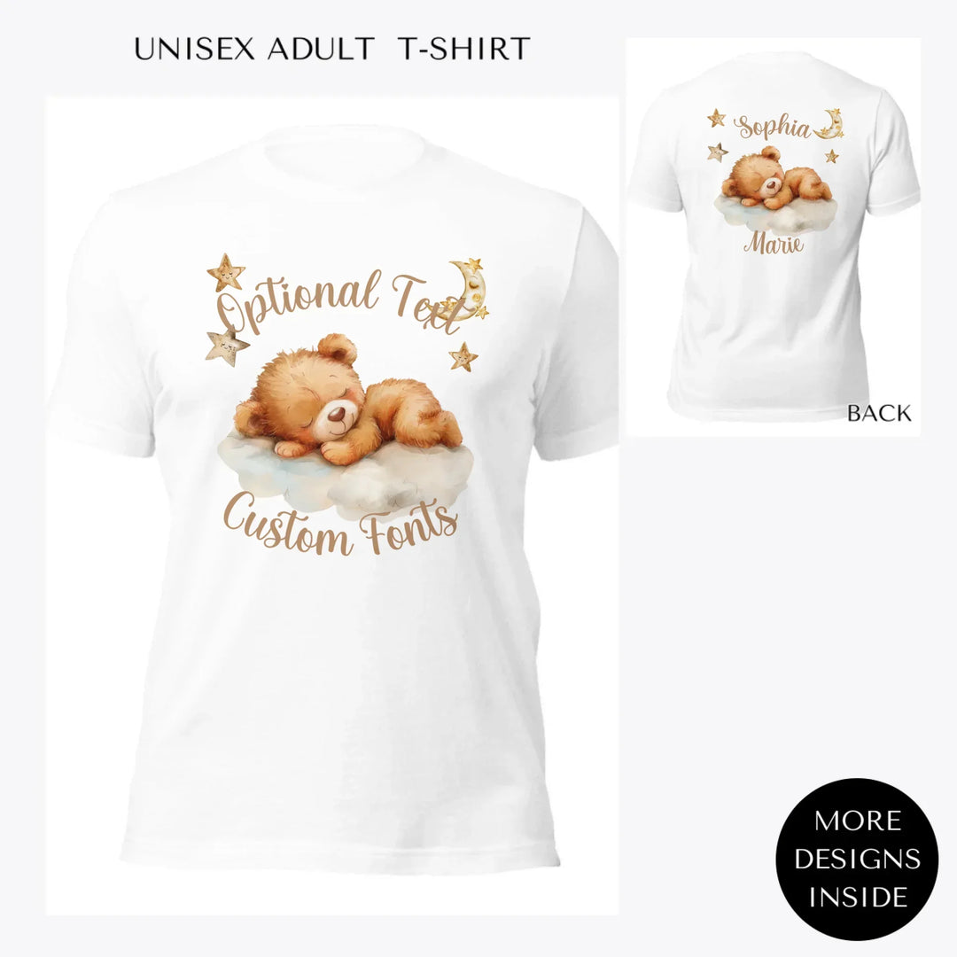 Teddy-Bear-Sleeping-on-Cloud-custom-women-unisex-adult-t-shirt-artfulane