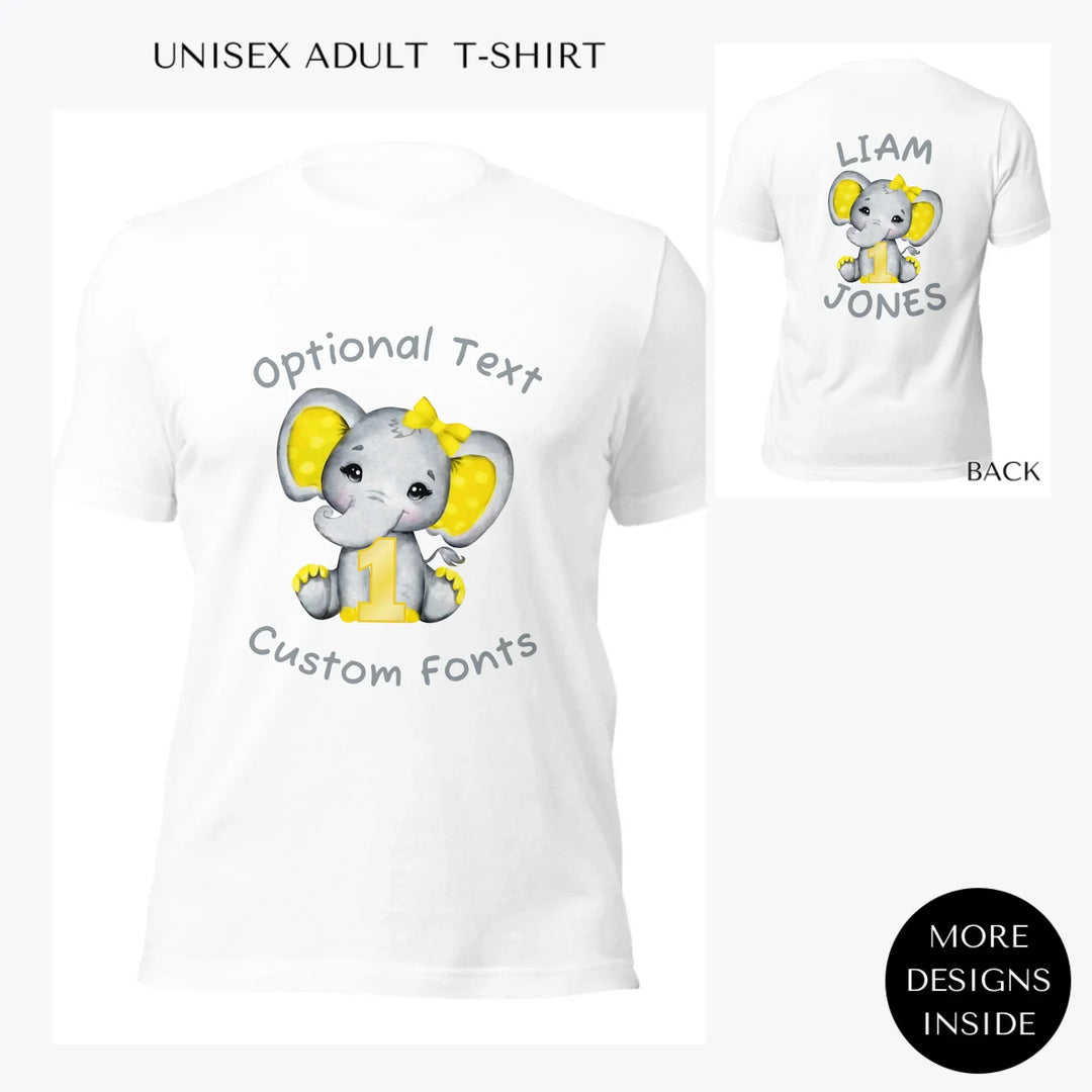 Grey-Elephant-with-Yellow-Number-custom-women-unisex-adult-t-shirt-artfulane