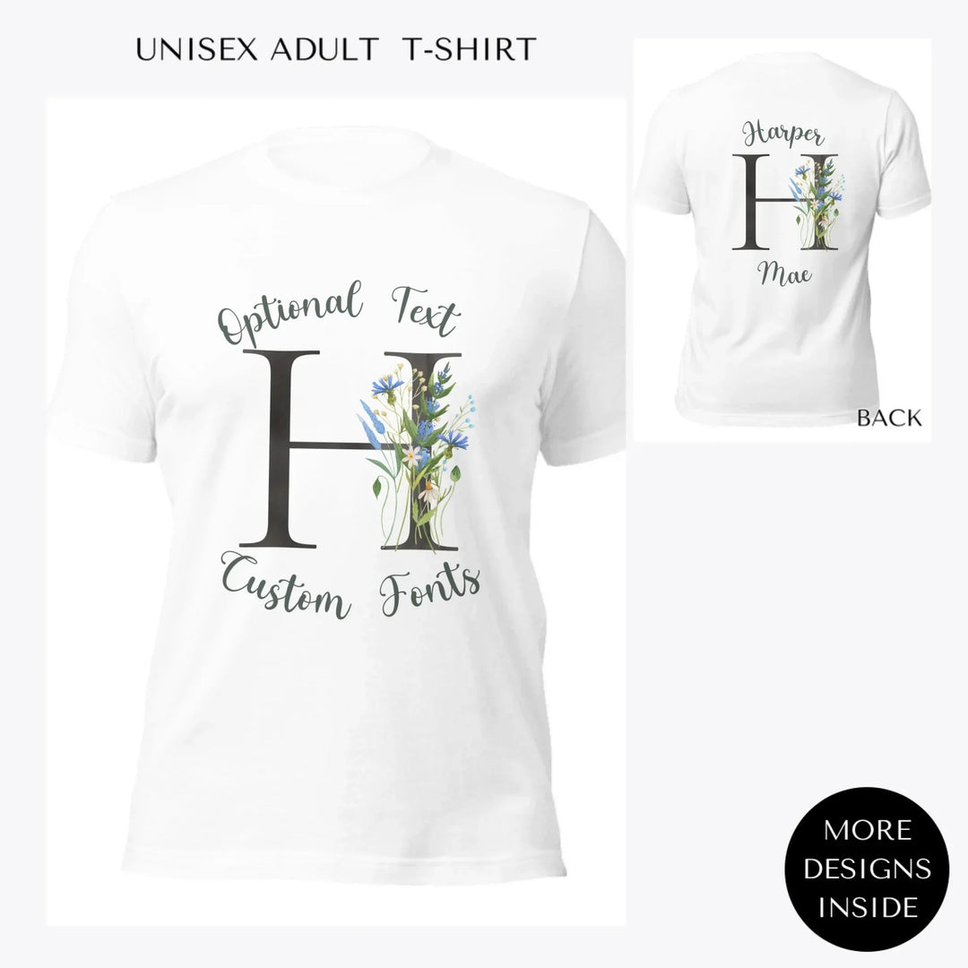 Watercolor-Wildflower-Dark-Letter-custom-women-unisex-adult-t-shirt-artfulane