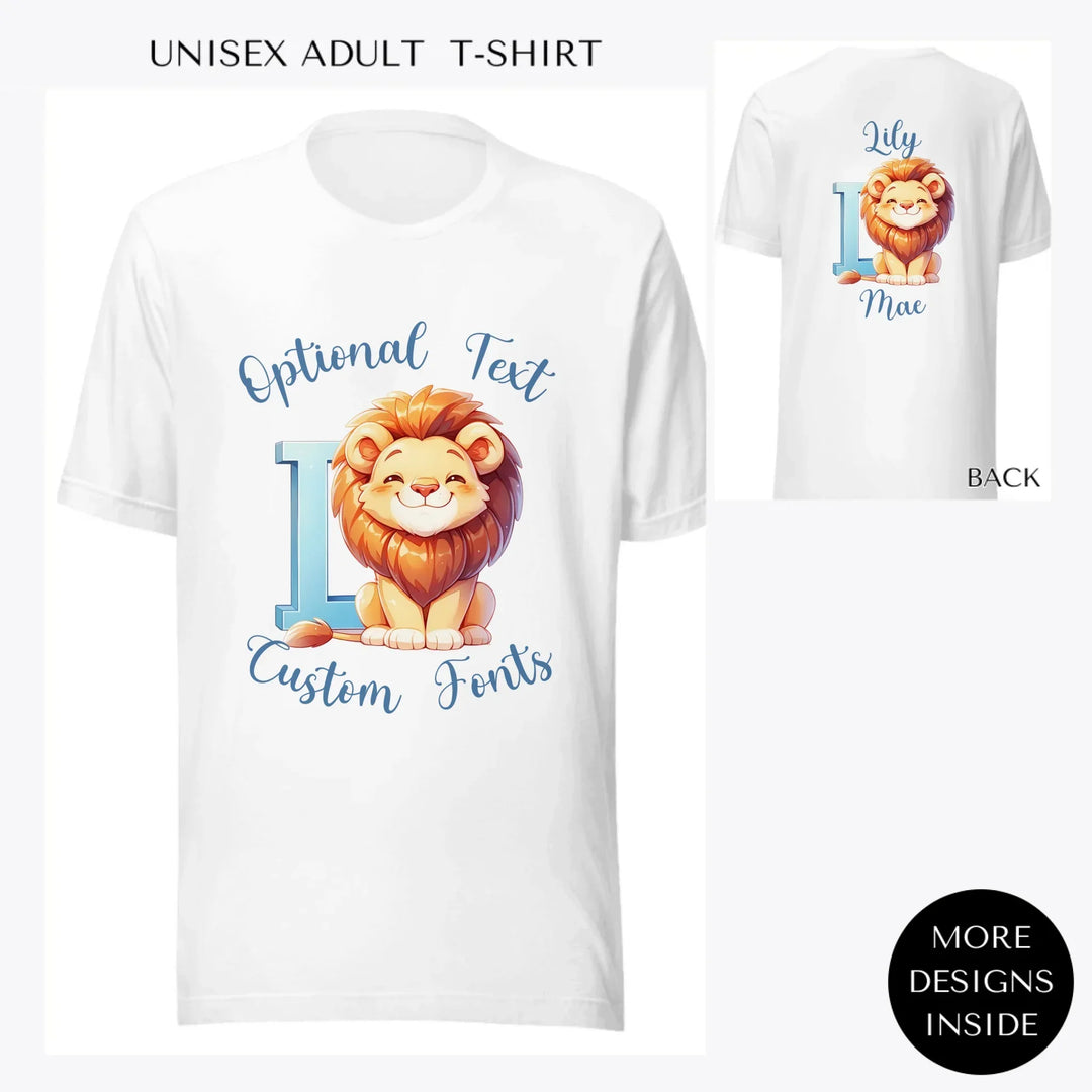 Colorful-Animal-Letter-custom-men-unisex-adult-t-shirt-artfulane