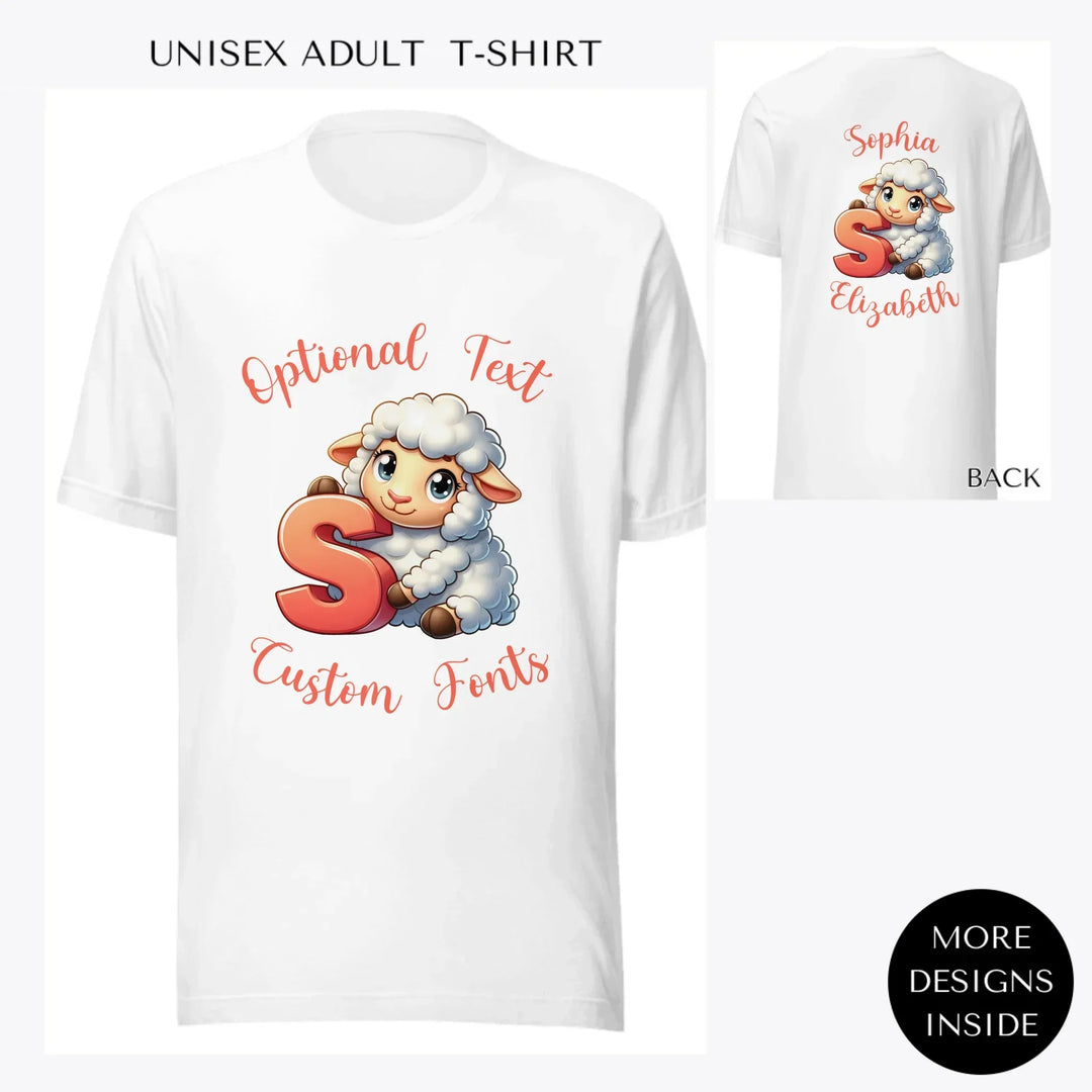 Colorful-Animal-Letter-custom-men-unisex-adult-t-shirt-artfulane