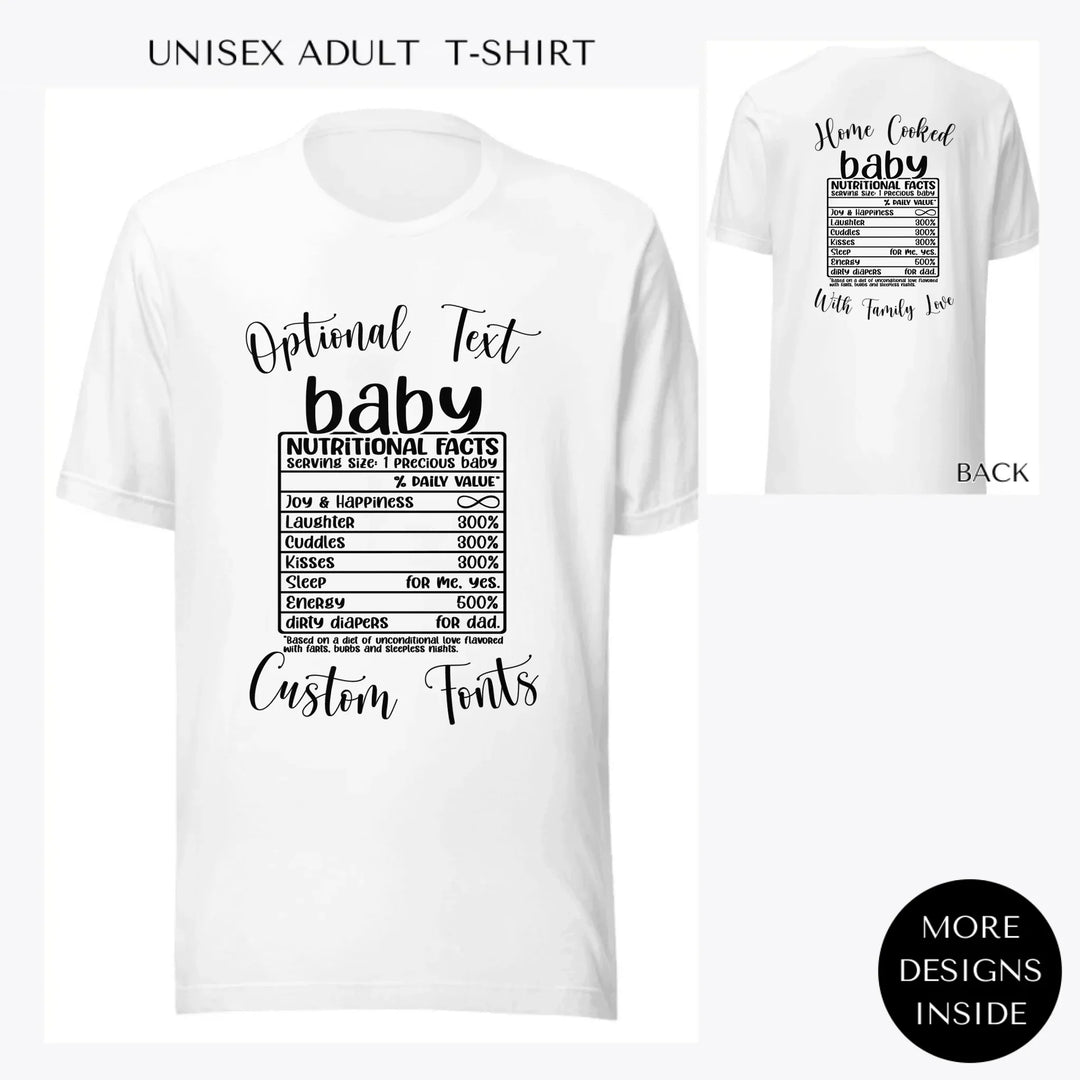 Family-Nutrition-Facts-custom-men-unisex-adult-t-shirt-artfulane
