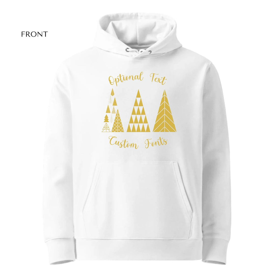 Custom Elegant Minimalist Geometric Christmas Trees Sweatshirt & Hoodie - ART-SWH230