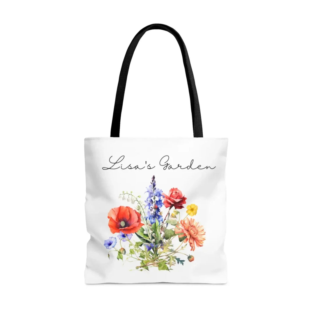 Custom-Watercolor-Birth-Month-Flower-Bouquet-Tote-Bag-artfulane