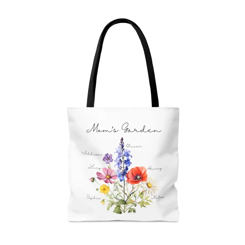 Custom-Watercolor-Birth-Month-Flower-Bouquet-Tote-Bag-artfulane