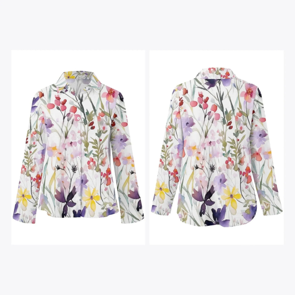 women's-linen-shirt-floral-watercolor-loose-wildflowers-artfulane