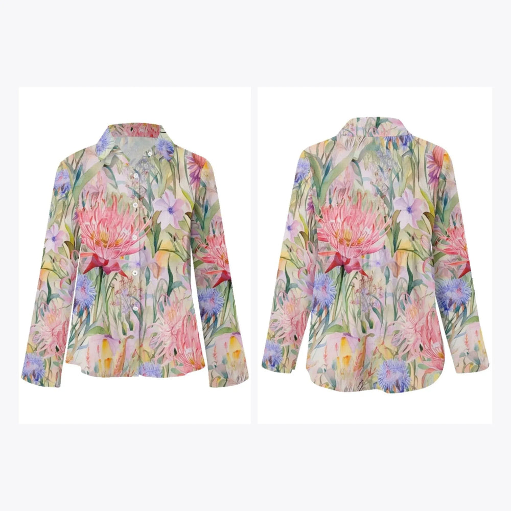 women's-linen-shirt-floral-watercolor-loose-wildflowers-artfulane