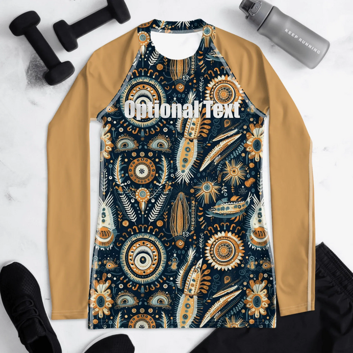 Custom Boho Chic Rash Guard - ART-RGD329