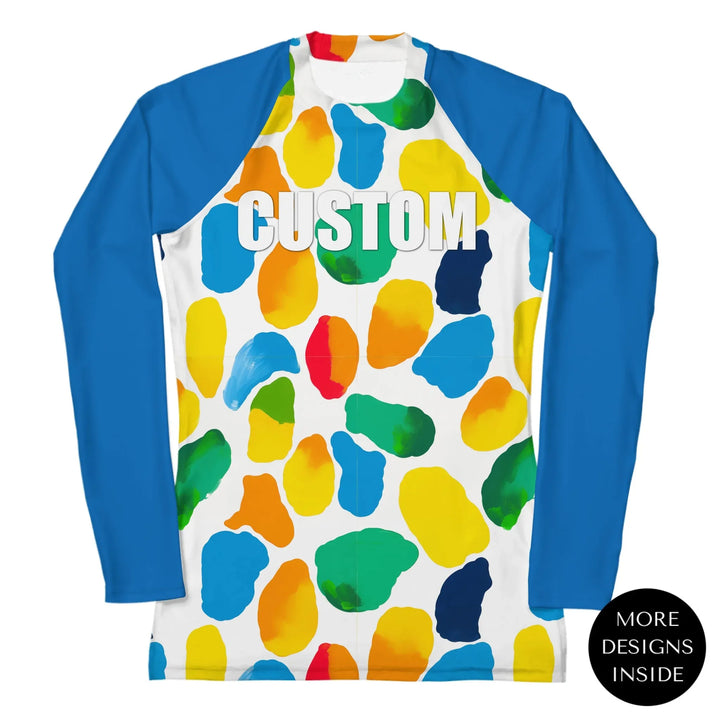 Custom Minimalist Abstract Rash Guard - Line Based Minimalism