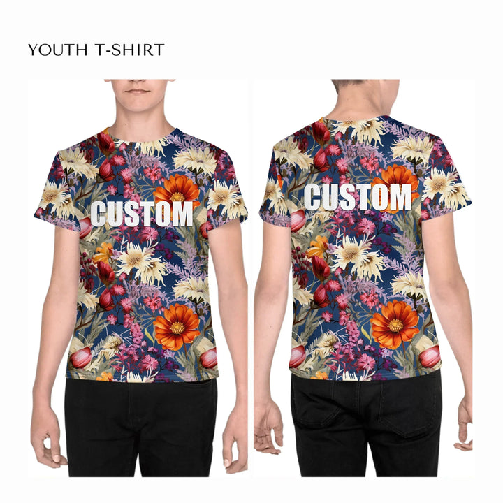 all-over-print-unisex-youth-crew-neck-t-shirt-on-boy-front-and-back-artfulane