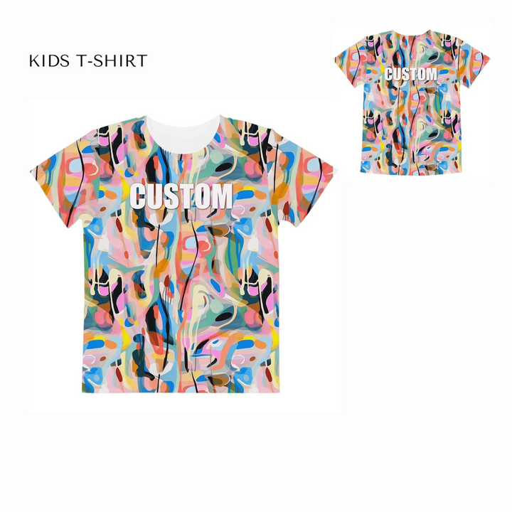 Custom-Modern-Digital-Abstract-all-over-print-unisex-kids-crew-neck-t-shirt-front-and-back-artfulane
