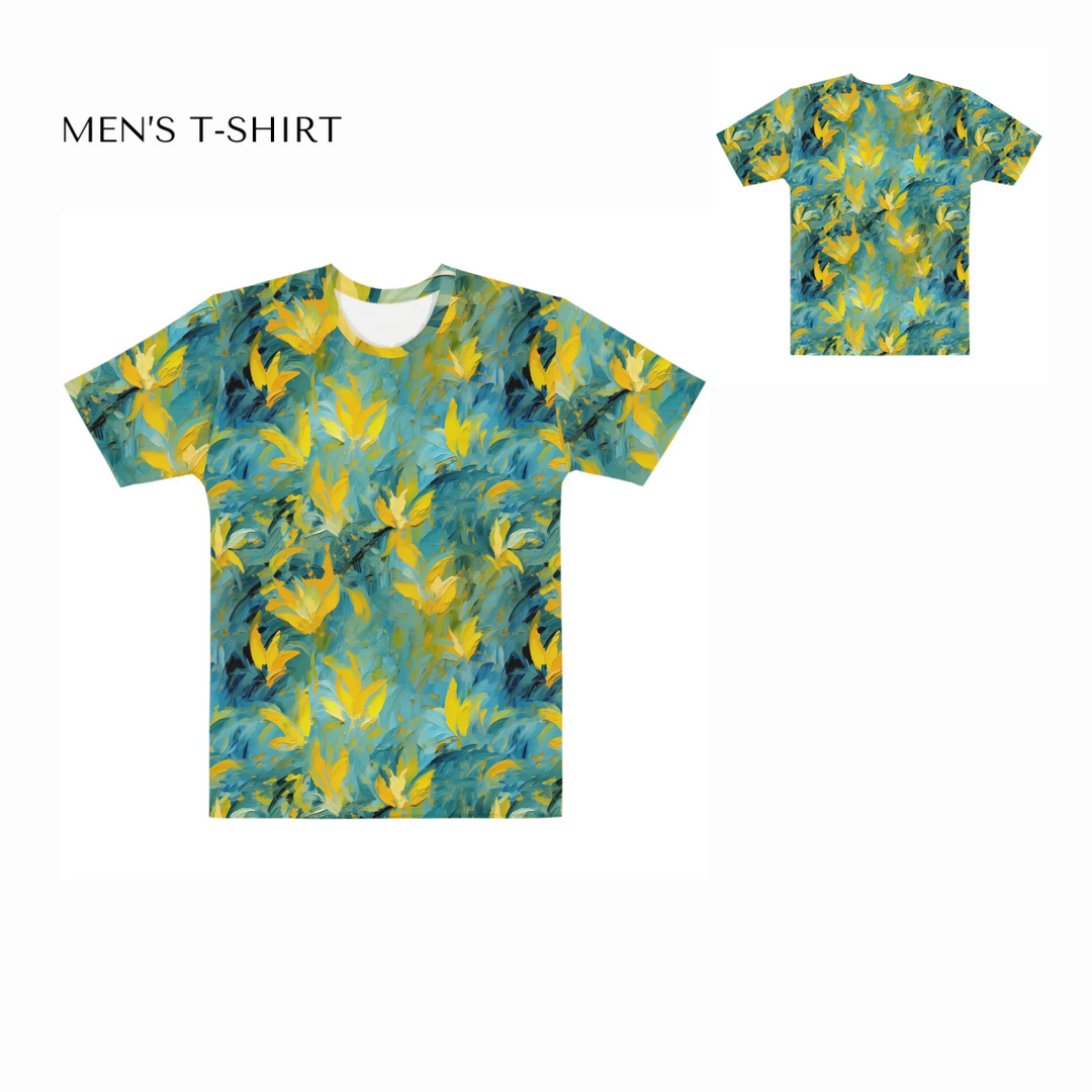 Custom-Expressionist-Abstract-all-over-print-mens-crew-neck-t-shirt-front-and-back-artfulane