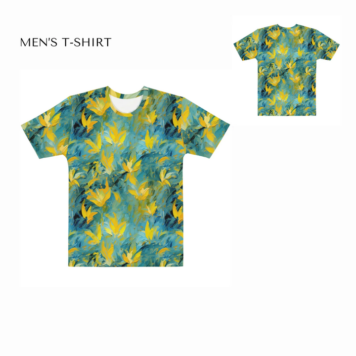 Custom-Expressionist-Abstract-all-over-print-mens-crew-neck-t-shirt-front-and-back-artfulane