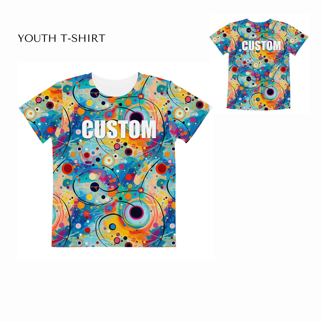 Custom-Expressionist-Abstract-Chaotic-Patterns-all-over-print-unisex-youth-crew-neck-t-shirt-front-and-back-artfulane
