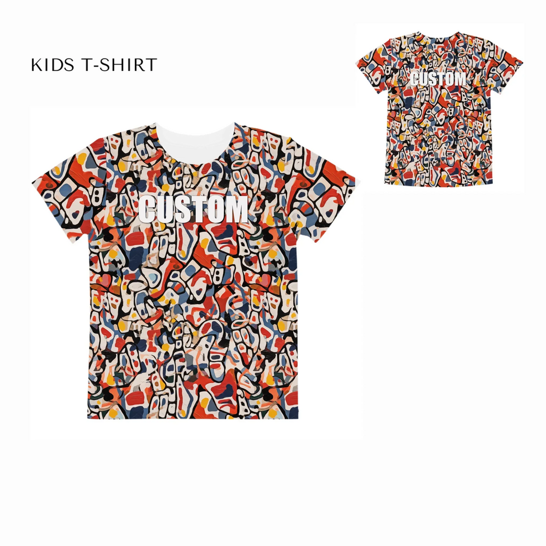 Custom-Abstract-Layered-Textures-all-over-print-unisex-kids-crew-neck-t-shirt-front-and-back-artfulane